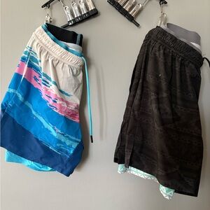 2 pair of Chubbies swim shorts